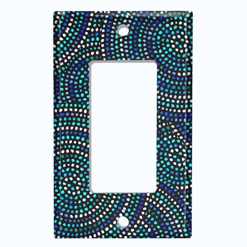 Patterned 1 - Gang Toggle Light Switch Standard Wall Plate