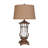 Metal and Polyresin Table Lamp