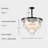 9 - Light Iron Dimmable Tiered Chandelier
