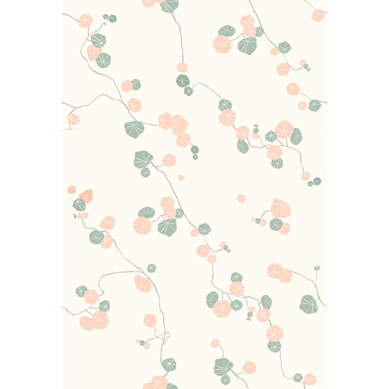 Floral Double Roll, Pink/Green