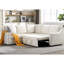 En forme de L avec canapé-lit, coin chenille beige, 5 lits dans le salon, confortable pour l'espace