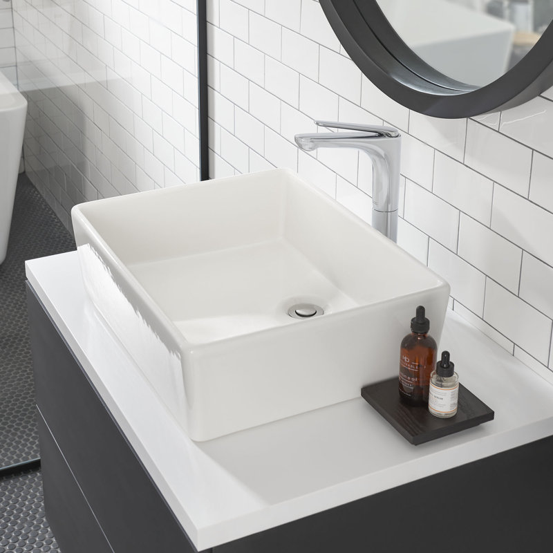 Robinet de salle de bain vasque avec ensemble de drain Studio S, Chrome poli