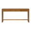 Console d'entrée rétro de 152 cm (59,8 po) en placage de chêne à grain de bois avec tiroir-1917576633-1917576639-1917576613