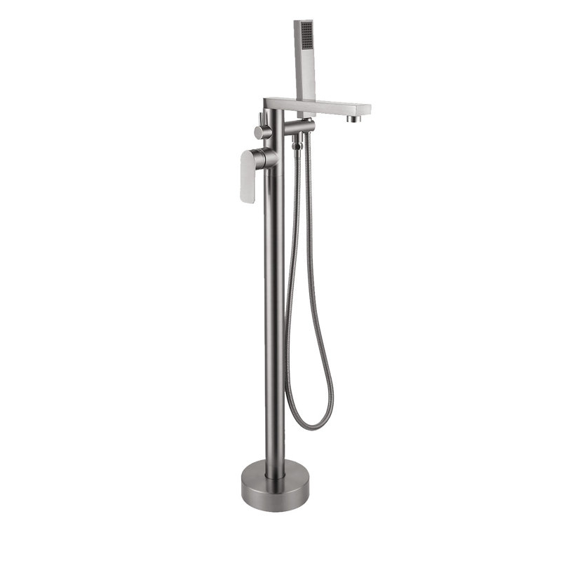 Floor Tub Spout, Brushed Nickel