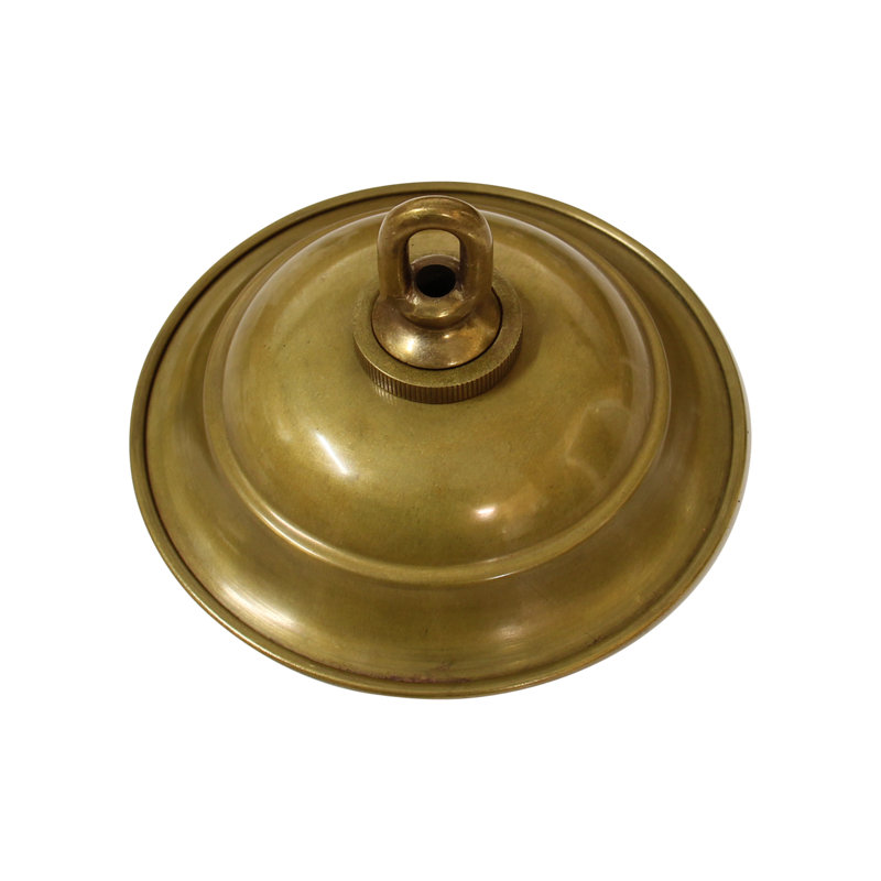 Auvent rond à médaillon rond, Laiton antique