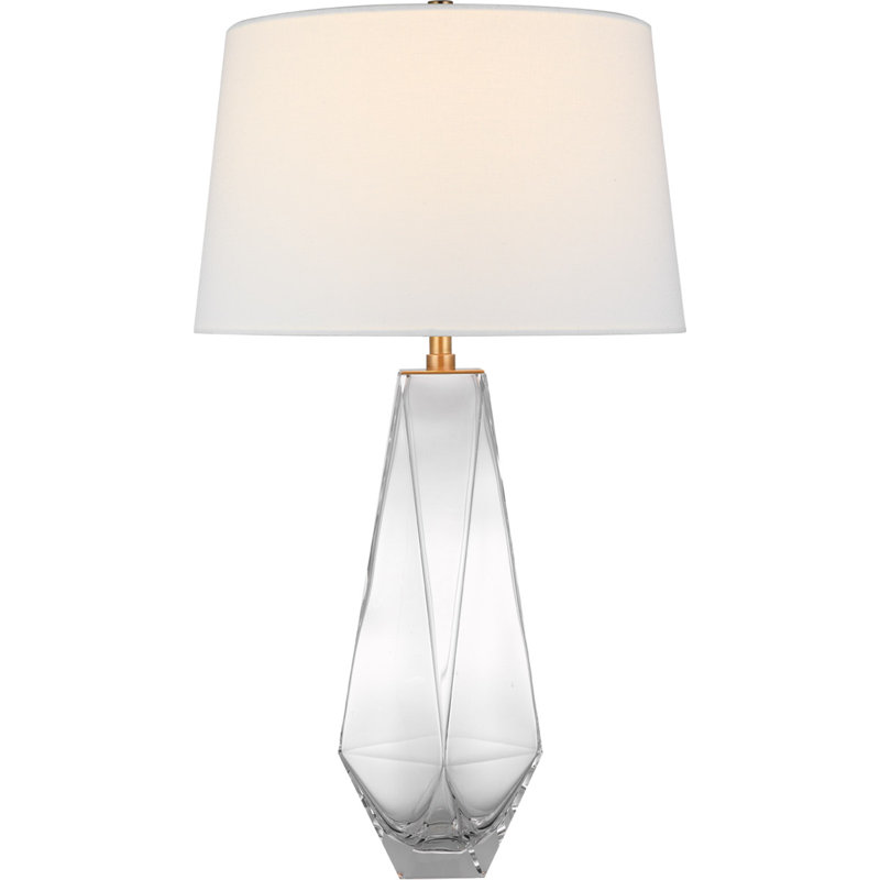Chapman & Myers Gemma Table Lamp, 29" H x 17.5" W x 17.5" D, Smoke