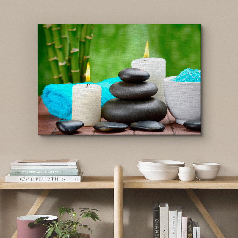 Zen Zen Massage Stone Stone Bath, H 12 po x l 18 po