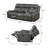 Upholstered Track Arm Motion Sofa Grey