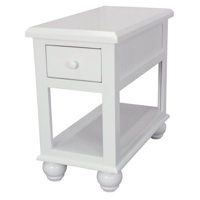 Biddlestone Solid Wood End Table with Storage