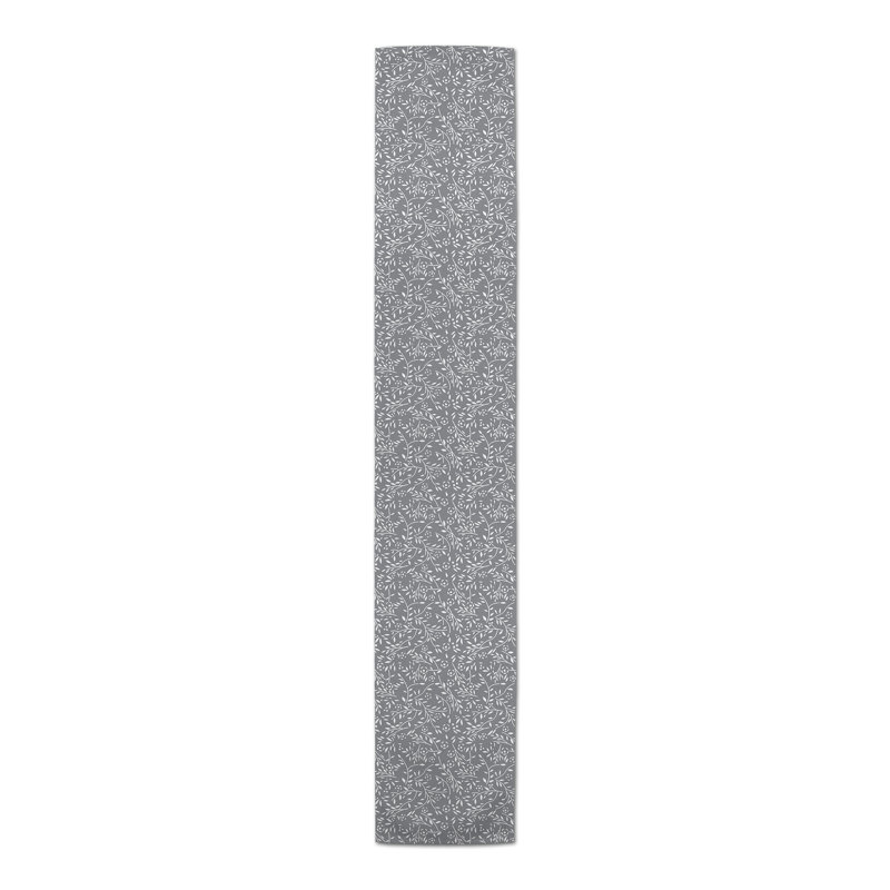 Chemin de table Danazia, P 16 po x L 90 po, gris