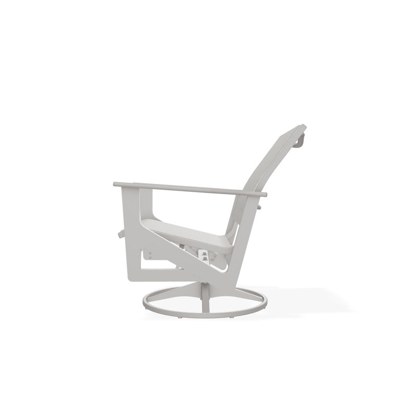 Wexler Outdoor Swivel Lounge Chair, Harbor, Warm Gray