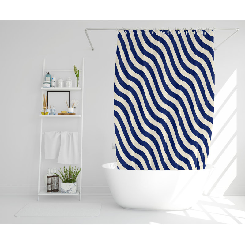 Eden Polyester Shower Curtain, 168cm H x 168cm W