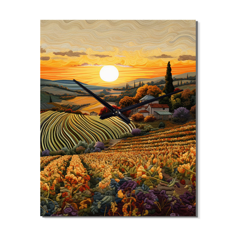 Ahlem - Horloge murale Vineyard, Très grand