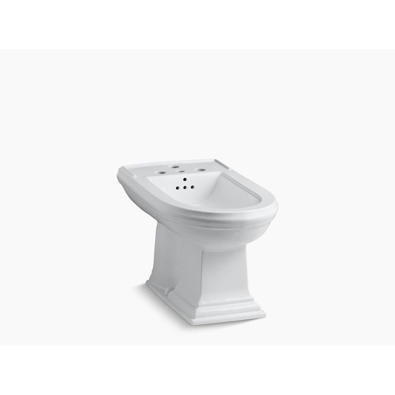 Memoirs® Vertical Spray Bidet with 4 Faucet Holes, White