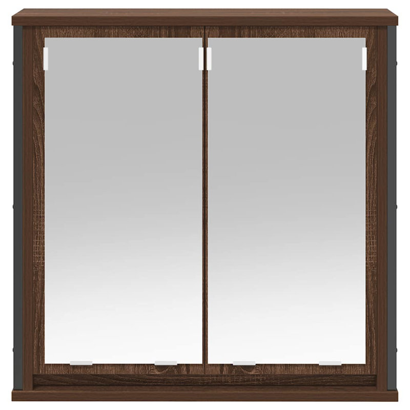 Bathroom Cabinet, Brown Oak