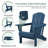 Clitheroe Foldable HDPE Adirondack Chair-2091263582