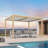 PURPLE LEAF 10' x 12' Louvered Pergola Outdoor Wood Grain Aluminum Pergola with Adjustable Roof Retractable Patio Rainproof Hardtop Gazebo for Deck Backyard Garden-119432746