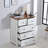 Dresser With 5 Drawers And Metal Handles