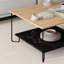 Cristiana Square Coffee Table with Storage | Sleek Design & Durable Metal Legs-1744519687