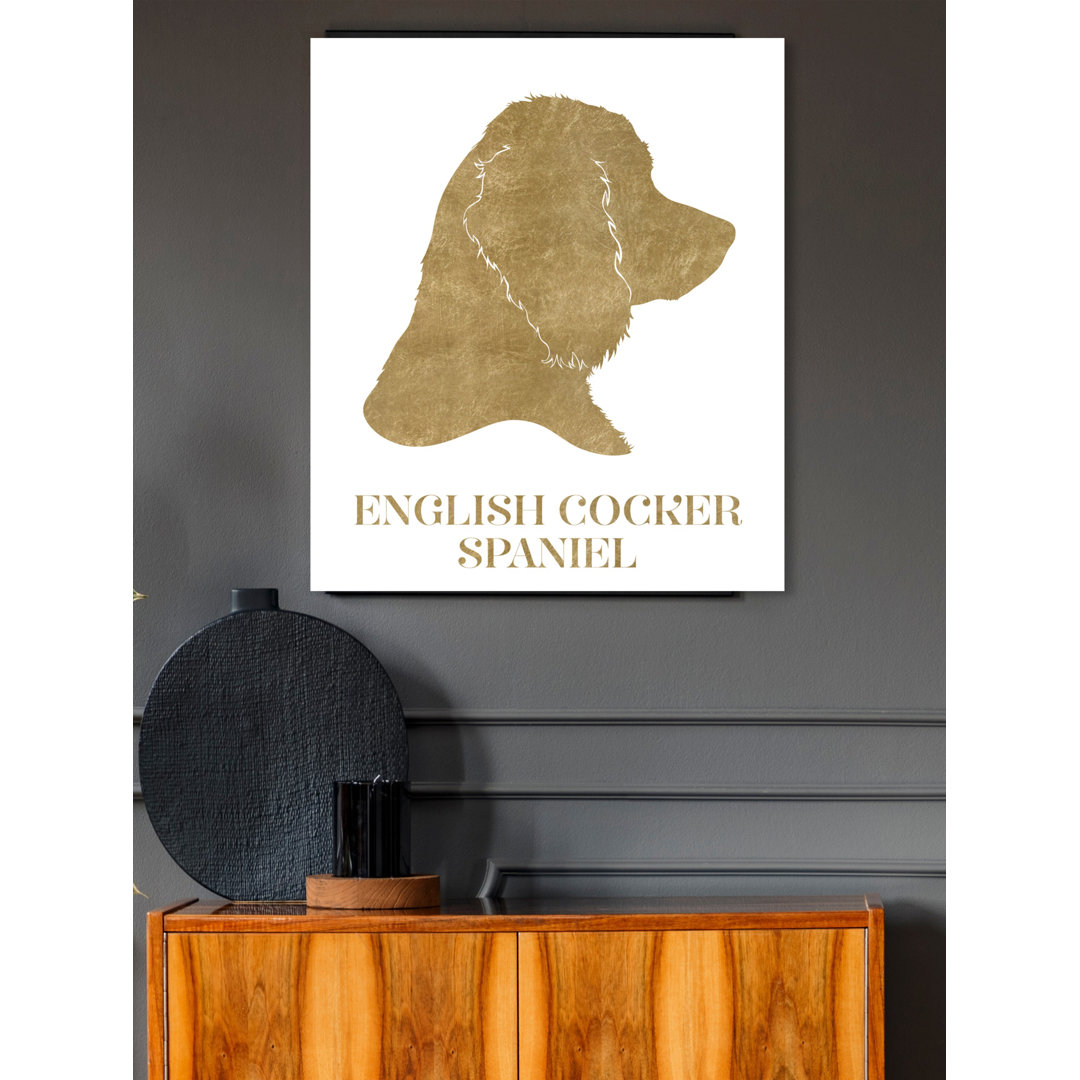 'English Cocker Spaniel' Graphic Art on Wrapped Canvas