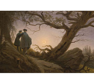 " Two Men Contemplating The Moon " by Caspar David Friedrich