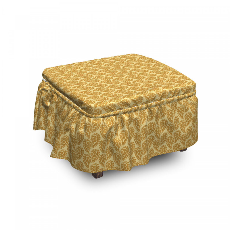 Box Cushion Ottoman Slipcover