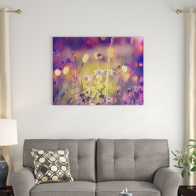 «Beautiful Flowers» - reproduction, H 30 po x l 40 po x P 1,5 po, Bois