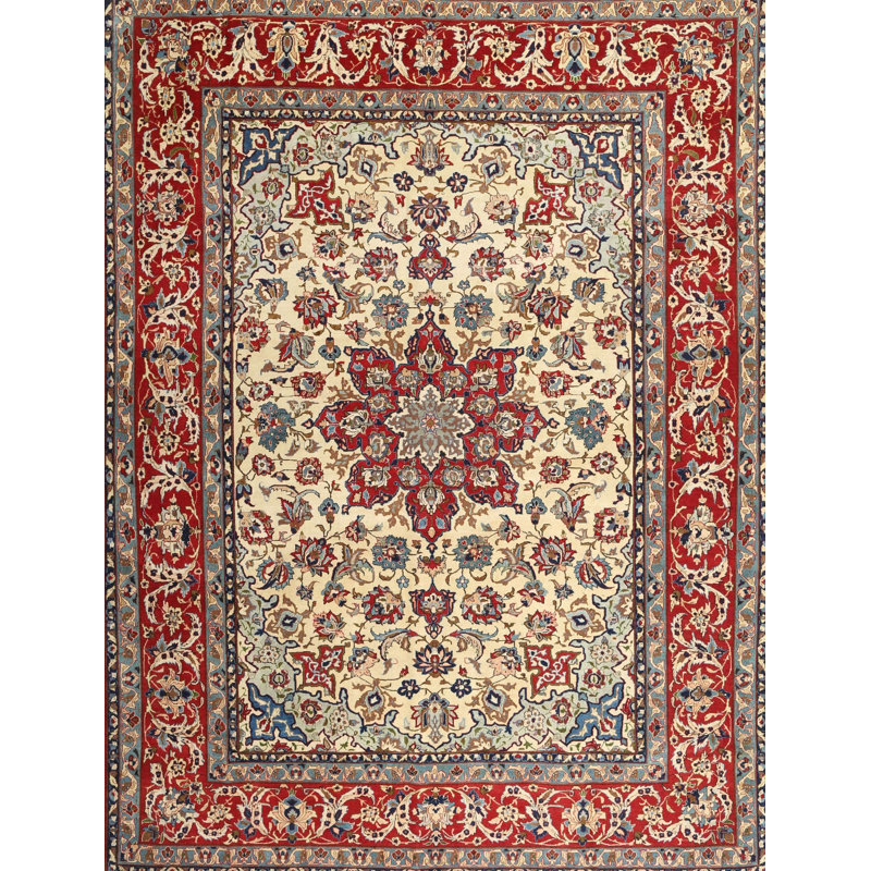 Tapis oriental Oesch Mehroon / noir / bleu, Rectangle 5 pi x 7 pi