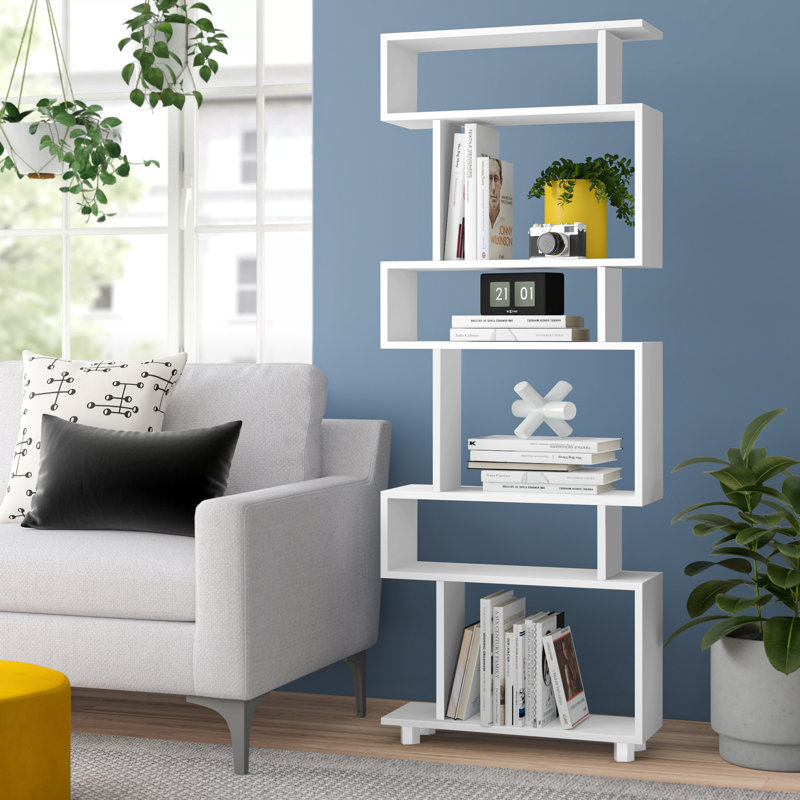 Adecyn 162.9cm H x 60cm W Standard Bookcase, White