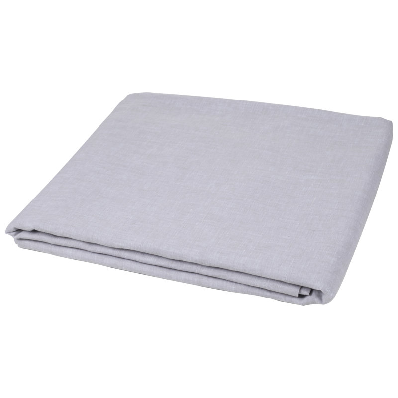 Peachland 100% Linen Flat Sheet, King, Cloud