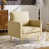 Beige Faux Leather