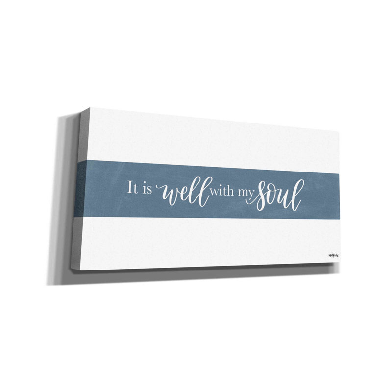 «It is Well With My Soul» par Imperfect Dust, art mural sur toile, H 30 po x l 60 po x P 1,5 po