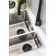 Rectangular  Sink Flush Plate Overflow in Matt Black