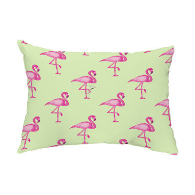 Housse et insert de coussin d'extérieur Flamingo