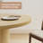 47.2'' Round Dining Table, Kitchen Table With Wood Strip Base For Kitchen Living Room-534271865