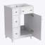 Armoire de meuble-lavabo 24 po avec lavabo en céramique, 2 tiroirs, 1 porte-1010535046