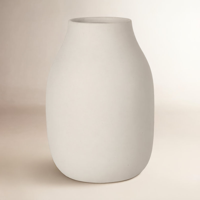 COLORA Porcelain Table Vase, Moonbeam, Overall Height - 7.87"
