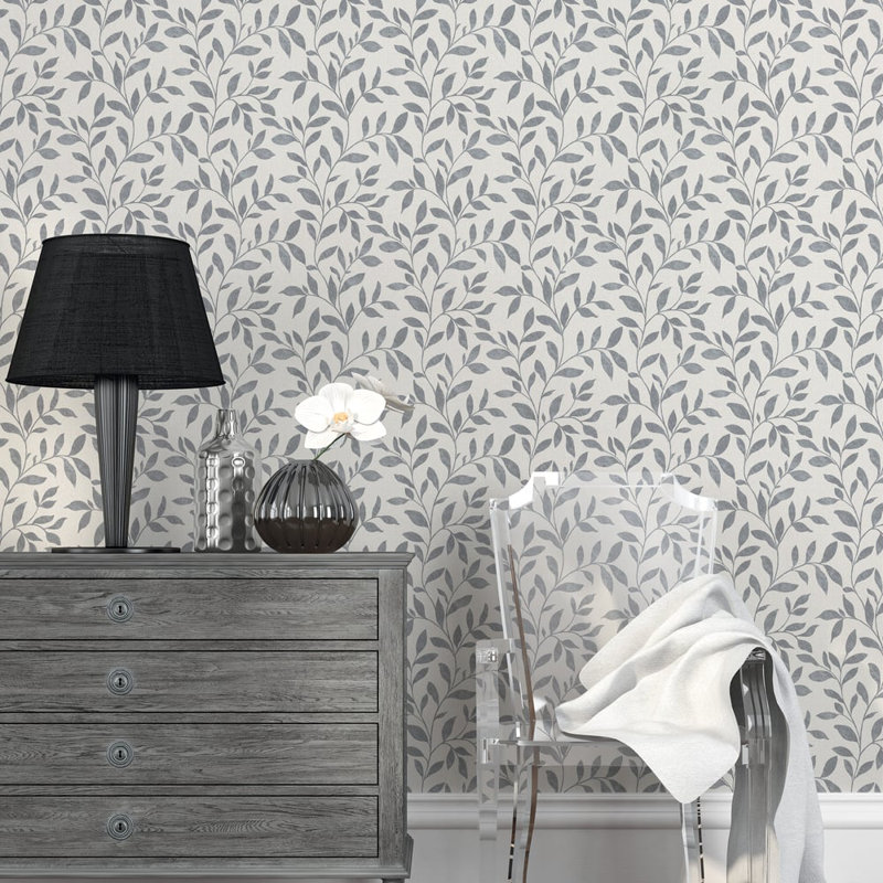 Utopia Collection Loose Leaf Wallpaper Roll, Beige