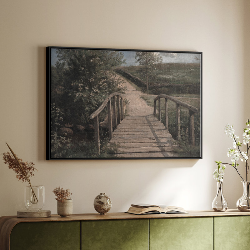 "Vintage Landscape - CDXLI" sur toile, Noir, H 25 po x l 37 po