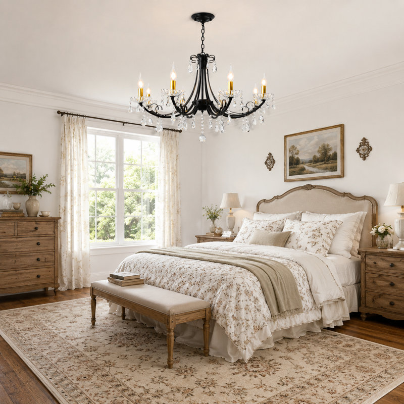8-Light Crystal Dimmable Classic / Traditional Chandelier