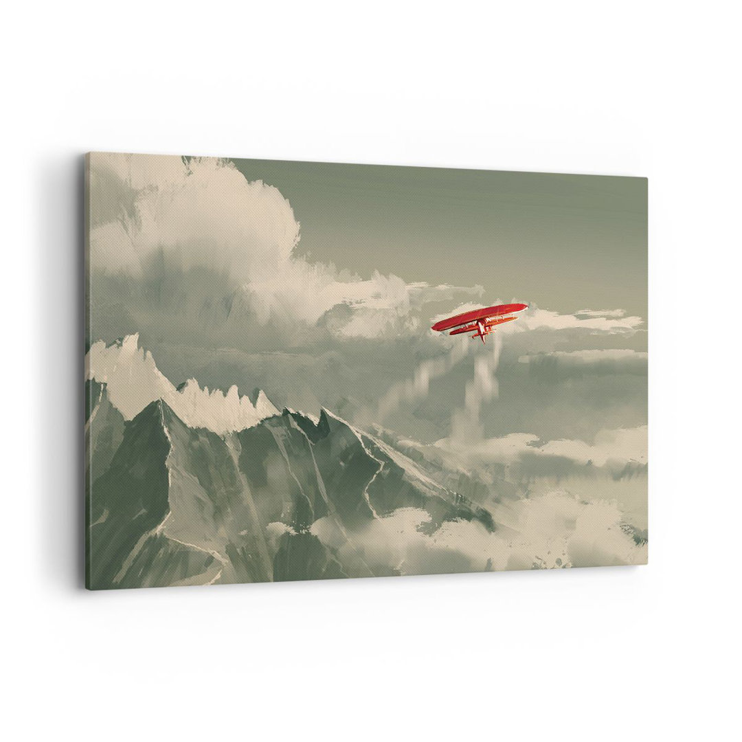 Leinwandbild Red Plane Mountains