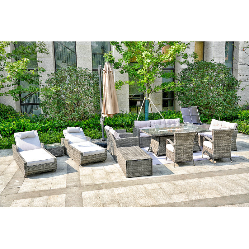12 Piece Sofa Seating Group with Cushions