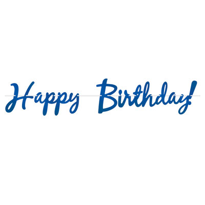 Banderole Foil Happy Birthday