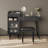 Leeandrew Vanity Desk with Drawers, Cabinet, Stool & Charging Ports-115330402