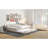 Upholstered Platform Bed In Beige With And Twin Size Trundle - Strong Construction, No Box Spring For A Warm Bedroom Feeling Full Wood, Romantic Atmosphere-849001773