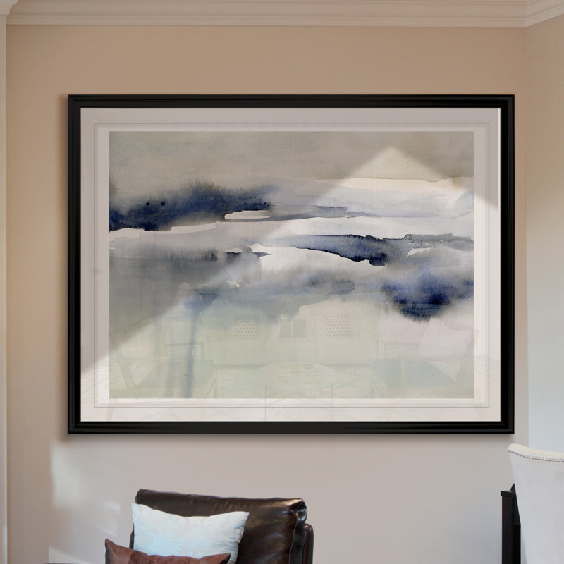 Passing Through I - Peinture, H 30,5 po x l 42,5 po x P 1,5 po, Cadre noir