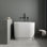 Baignoire de trempage autoportante de 39 po x 23 po pour petits espaces