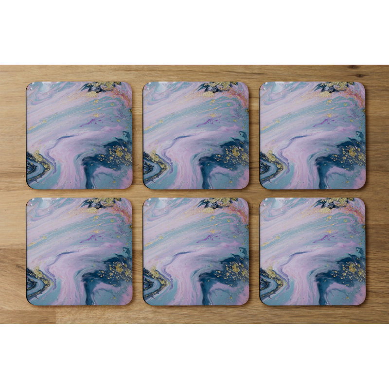 Square 6 Piece Coaster Set
