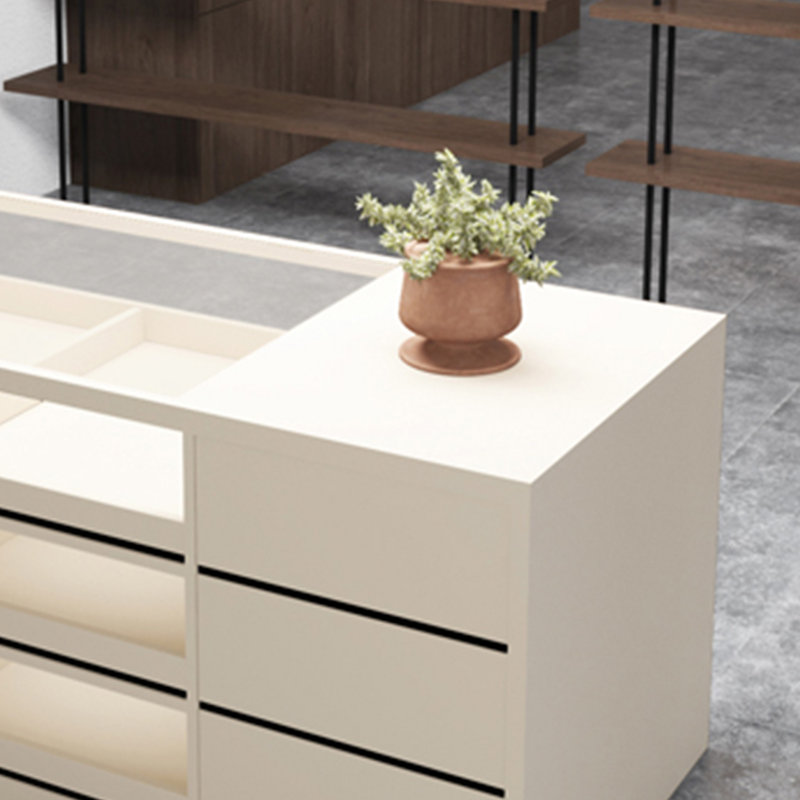 Armoire pour îlot central de luxe léger, H 31,49 po x l 59,05 po x P 31,49 po
