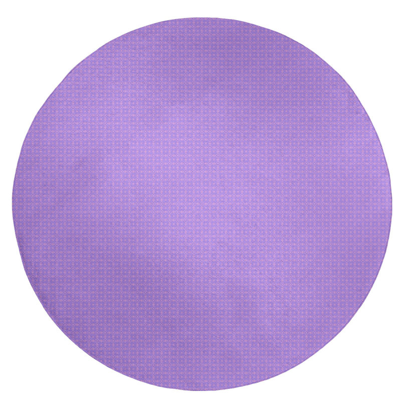 Chenille Geometric Indoor Rug, Round 5'
